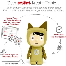 Tonies Toniebox Starterset grün mit Kreativ-Tonie