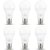 Amindu E27 LED Lampe dimmbar 13,6W ersetzt 100W kaltweiß 4000K – LED 6er Pack superhell – ideal für große Arbeitsräume, Garage, Küche oder Werkstätten