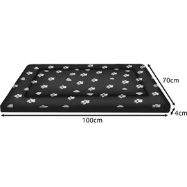 OEM Hundebett Purlov XXL 100 x 70 cm schwarz