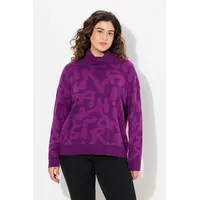 Ulla Popken Longpullover mit Rollkragen Lila 46/48