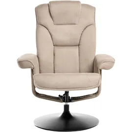 Beliani Fernsehsessel NYKS Stoff 87 x 98 x 81 cm Taupe