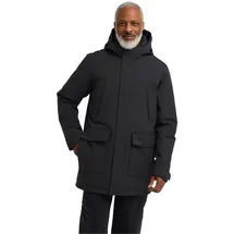 Jack Wolfskin Funktionsparka CANYON SHIELD PARKA M für Winter, atmungsaktiv, winddicht, mit abnehmbarer Kapuze schwarz XXXL (60)