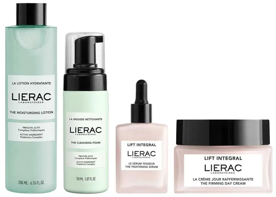 Lierac Reinigungsschaum, Lotion, Integral Serum & Tagescreme