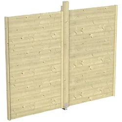 SKANHOLZ Wand für Pavillon »Toulouse«, Breite: 78,5 cm, Holz, natur - beige