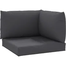 vidaXL Palettenkissen 3-tlg. anthrazit