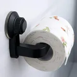 Toilettenpapierhalter Mit Saugnapf – Wandmontage Ohne Bohren – Starke Haftung – Für Bad Und Küche – Schwarz