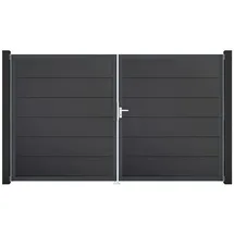 GROJA Steckzaun Tor BasicLine DIN Rechts DB Anthrazit