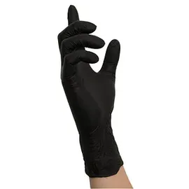 Nitras Einmalhandschuhe BLACK WAVE M schwarz