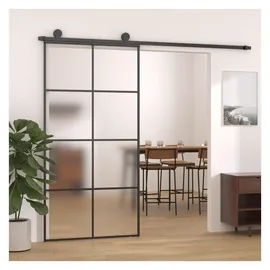 vidaXL Schiebetür rechts 102,5 x 205 cm schwarz