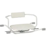 CareLine SWIVEL Badewannensitz ohne Hygieneausschnitt, 360° drehbar, Stahl und Kunststoff, 40x76 cm, 130 kg Belastbarkeit