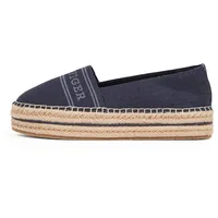 Tommy Hilfiger Damen Espadrilles Denim Platform mit Plateau, Blau
