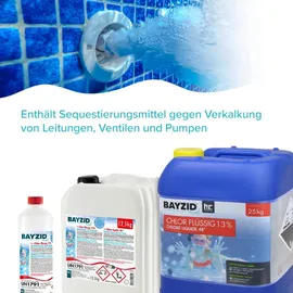 Bayzid Höfer Chemie Gmbh - 6x 1 kg Chlor 13% flüssig für Pools