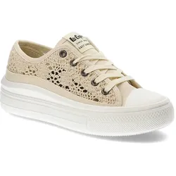 Beige Turnschuhe Lee Cooper Bequeme Plateauschuhe, 41