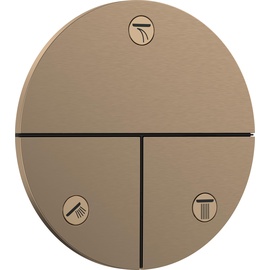HANSGROHE ShowerSelect Comfort S Ventil für 3 Verbraucher, brushed bronze