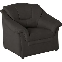 Sessel DOMO COLLECTION "Mezia komfortabel und zeitlos, bequeme Armlehnen", braun (espresso), B:98cm H:84cm T:82cm, Korpus/Basismaterial: 92% Polyester, 8% Nylon. Sitzfläche: 92% Polyester, 8% Nylon, Sessel, Polstersessel