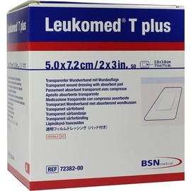 BSN Medical LEUKOMED transp.plus sterile Pflaster 5x7,2 cm