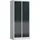 Steelboxx Schließfachschrank Stahl 1800 x 800 x 500 mm grau 2 Abteile à 4 Fächer