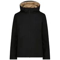 CMP Damen Reverse Hoodie Jacke (Größe L, schwarz)