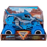 Spin Master Monster Jam, offizieller Megalodon Monster Truck, Druckguss-Fahrzeug zum Sammeln im Maßstab 1:24, Spielzeug für Kinder ab 3 Jahren