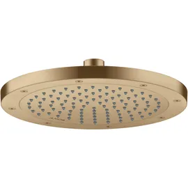 Hansgrohe Axor ShowerSolutions Duschkopf 245, 1 Strahlart, wassersparend, 35381140, Farbe: Brushed Bronze