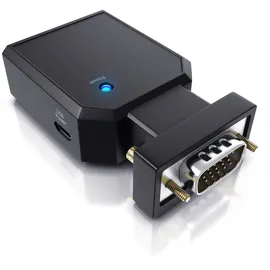 CSL 1080p VGA zu HDMI Video-/Audio Konverter, VGA & 3,5mm-Klinke zu HDMI Typ A