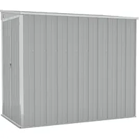vidaXL Wand-Geräteschuppen 1,18 x 1,94 x 1,78 m grau