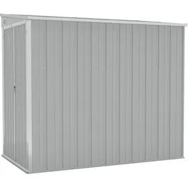 vidaXL Wand-Geräteschuppen 1,18 x 1,94 x 1,78 m grau