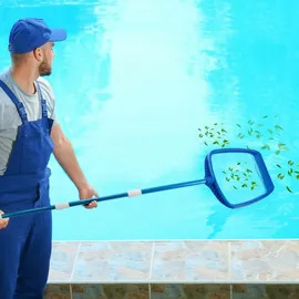 Arebos Poolkescher blau 1,20-1,90 m