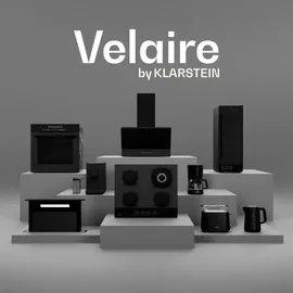 Klarstein Velaire Weinkühlschrank 2 Zonen - 36 Flaschen, Einbau, 5-22°C, Touch, LED, UV-Schutz, Holzregale, 41 dB, Weinklimaschrank 2 Zonen