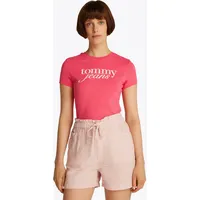 Tommy Jeans Essential Logo Kurzarm-T-Shirt Amour L