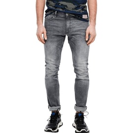 QS 5-Pocket-Jeans mit leichten Abriebeffekten grau 30