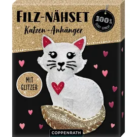 Coppenrath Verlag Filz-Nähset Katzen-Anhänger gold