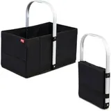 Achilles Einkaufskorb AD253bl Handle-Box, faltbar, schwarz, 40 x 24 x 20cm
