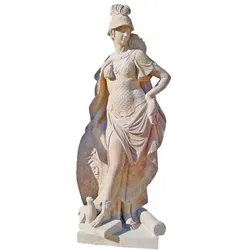 Casa Padrino Antik Stil Marmor Skulptur Römerin Beige H. 200 cm