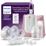 Philips AVENT Hands-free SCD553/11 Starter-Set mit elektrischer Doppelmilchpumpe