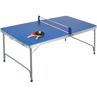 IDENA Tischtennisplatte compact klappbar Blau