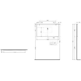 Kludi Luma 120 x 68 cm Neutral