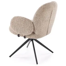 lookway Sessel BERRY 360° Textil 65 x 83 x 64 cm Beige gepolstert