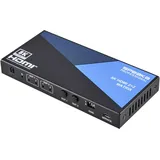 SpeaKa Professional SP-11571776 2+2 Port HDMI-Matrix-Switch Ultra HD-fähig 7680 x 4320 Pixel Schwarz