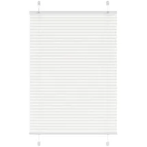 vidaXL Plissee Weiß 85x100 cm Stoffbreite 84,4 cm Polyester