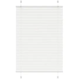 vidaXL Plissee Weiß 85x100 cm Stoffbreite 84,4 cm Polyester