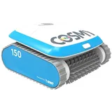 BWT Poolroboter Cosmy 150, (Einzelartikel, 1-St., Poolroboter inkl. Steuergerät und Filterkorb), Boden Wand Wasserlinie PVC-Bürsten 150 Mesh Smart Navigation Gyroskop blau