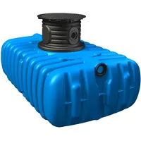 4rain Flachtank-Paket Flat S 6000 l blau