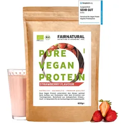 Bio Veganes Proteinpulver Erdbeere ohne Soja