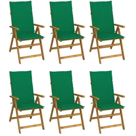 vidaXL Klappbare Gartenstühle 59 x 86,6 x 31,6 cm braun 6 St.