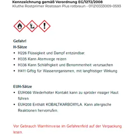 Kluthe Rostprimer Rostosan Plus rotbraun 0,75 l