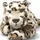Steiff Parddy Schneeleopard 55 cm Creme
