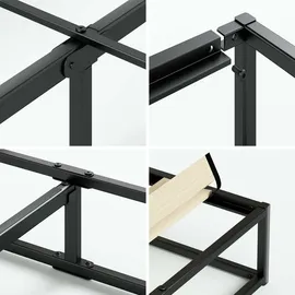 Zinus Joseph 180 x 200 cm Schwarz