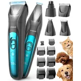 Oneisall 4In1 Leise Schermaschine Hund Katze Mit Led-Licht, Tierhaarpflege Zum H