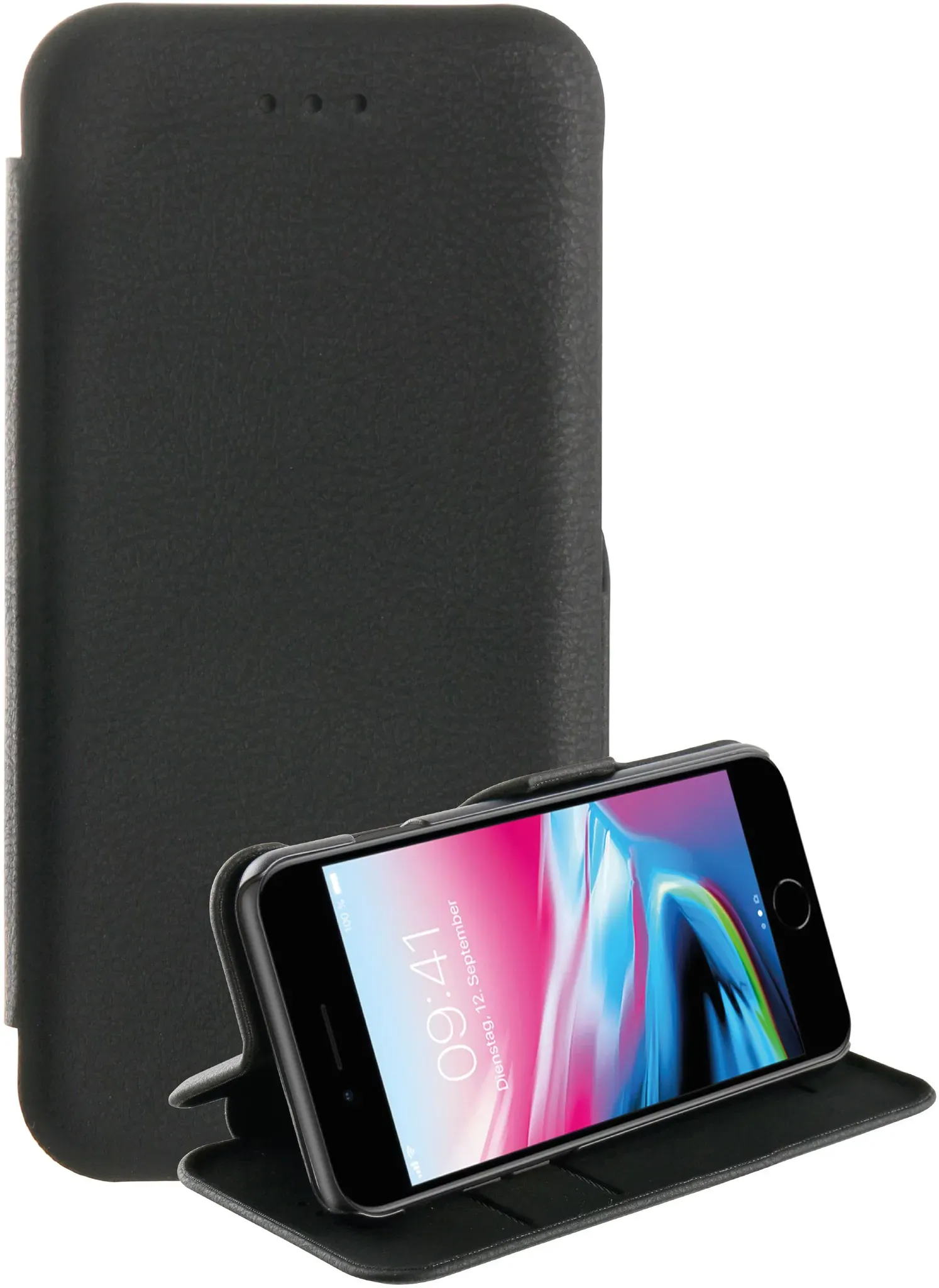 Geldbörsenhülle für Apple iPhone SE (2.Gen.), iPhone 8, iPhone 7, iPhone 6s  Casual (Schwarz)